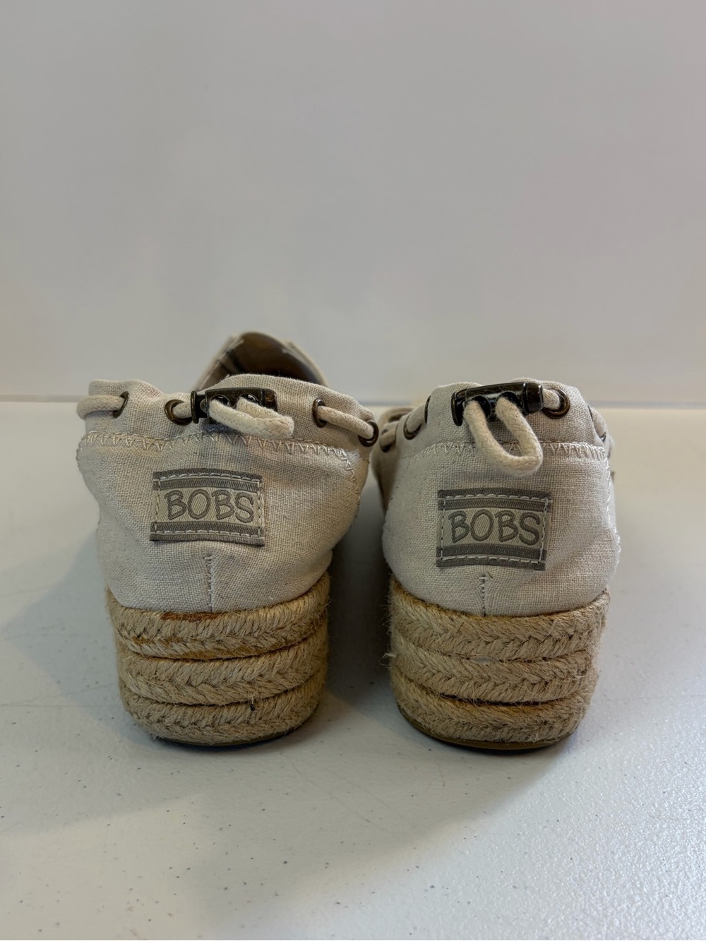 Skechers Bobs Highlights High Jinx Slip On Shoes Comfort Espadrille Beige 6.5 - Picture 5 of 10